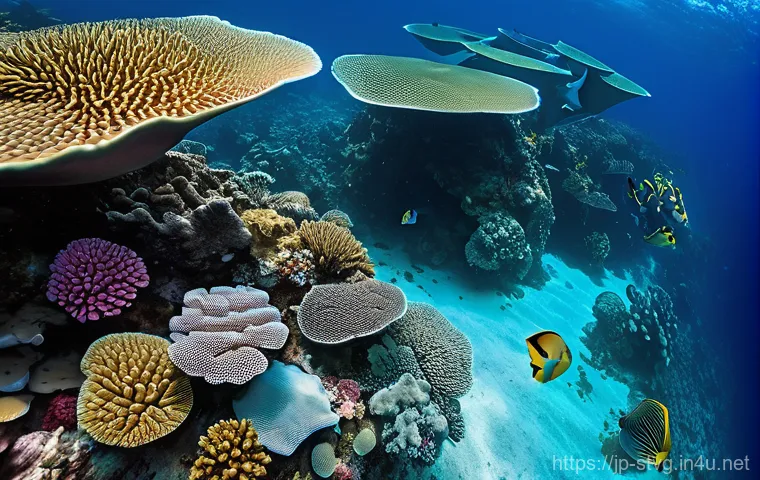 세인트빈센트 그레나딘에서의 스쿠버다이빙 라이선스 취득 - **Prompt 1: Volcanic Underwater Oasis**
    "A breathtaking, photorealistic wide-angle shot of a vib...