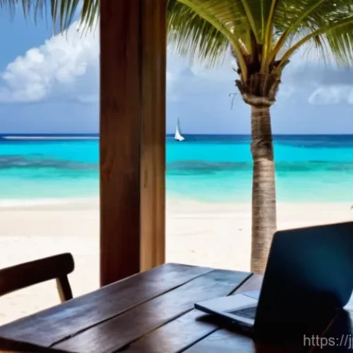 세인트빈센트 그레나딘에서 일자리 구하는 방법 - **Prompt 1: Digital Nomad's Caribbean Office**
    A vibrant, sun-drenched scene capturing a person ...