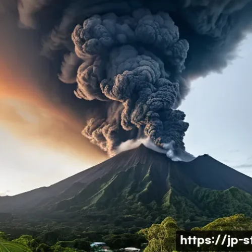 세인트빈센트 화산활동 및 라소프레에르 화산 - **Awe-Inspiring La Soufri&egrave;re Eruption**
    A dramatic, wide-angle shot capturing the explosive erup...